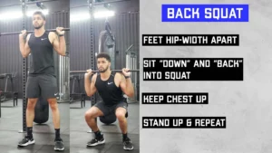 workout for leg day - back squat
