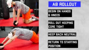full body routine - ab wheel rollouts