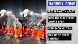 full body routine - barbell rows